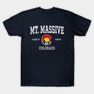 Mt Massive Colorado 14ers Vintage Athletic Mountains T-Shirt